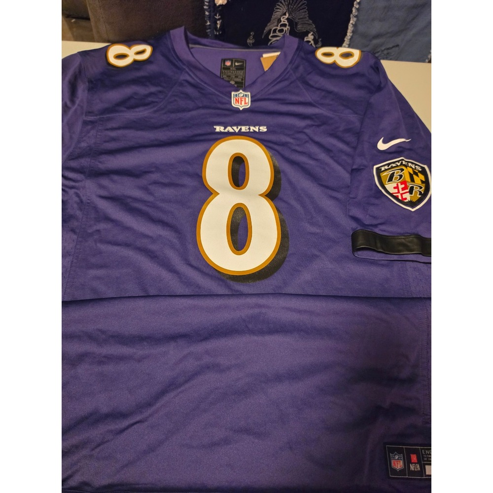 Nike Baltimore Ravens Lamar Jackson 8 NFL Jersey Purple XXL